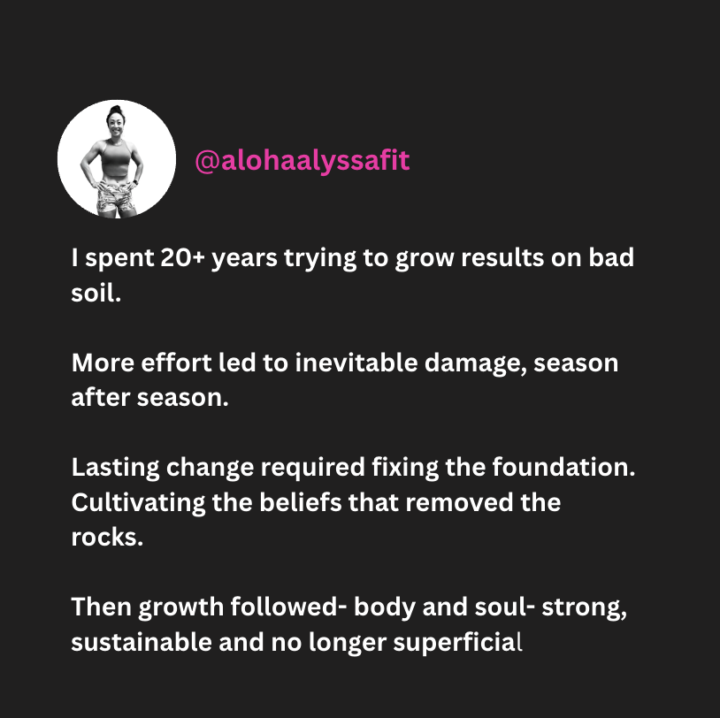 Lighter inside leaner + stronger outside affirmations