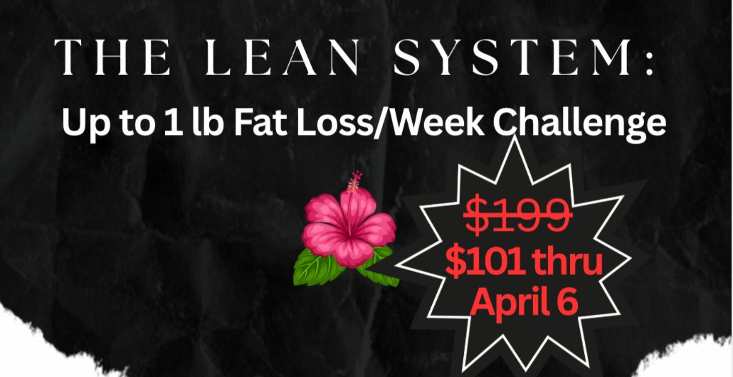 The Get Lean System. Inaugural round drops April 6