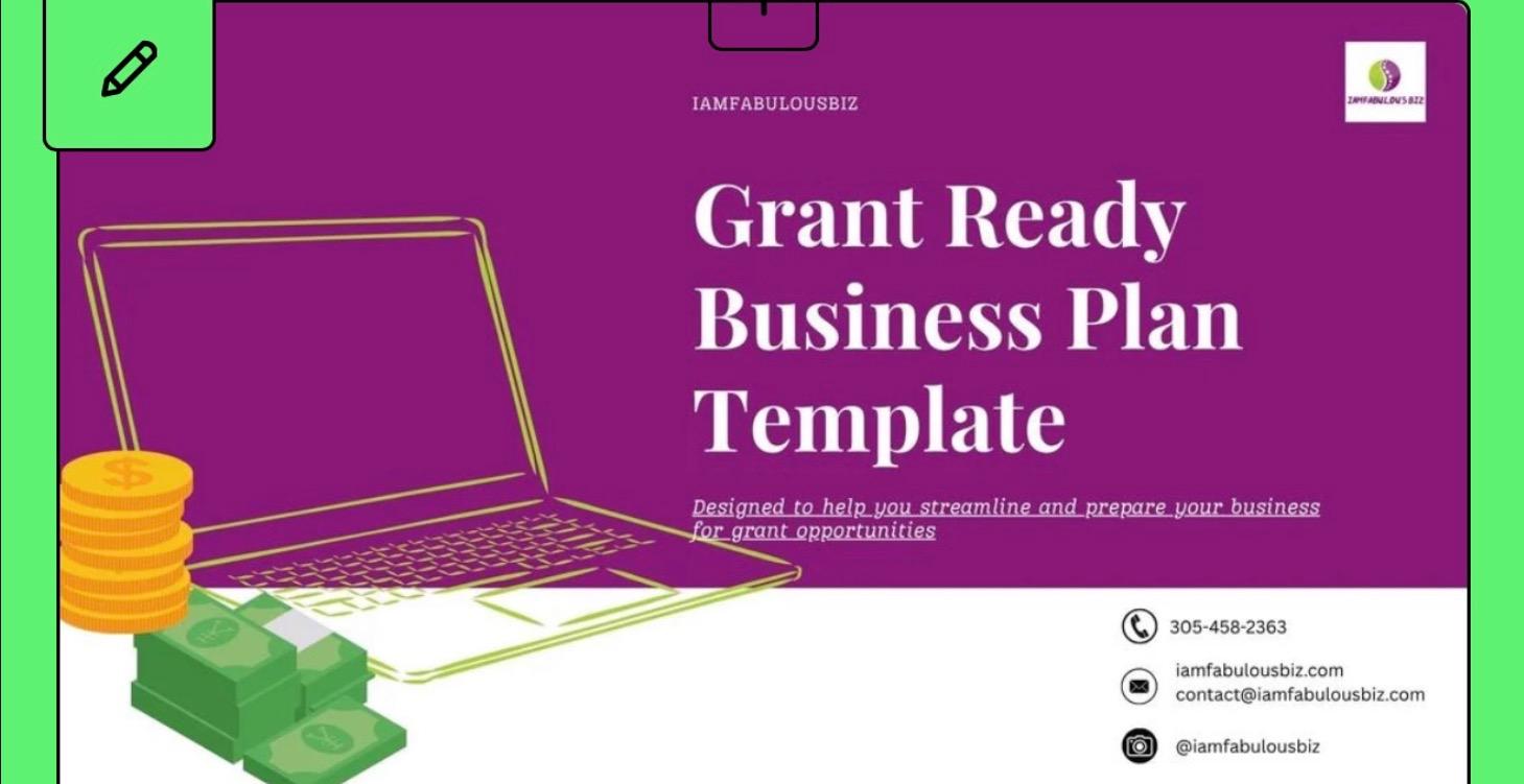 Access Your Grant-Ready Business Plan Template
