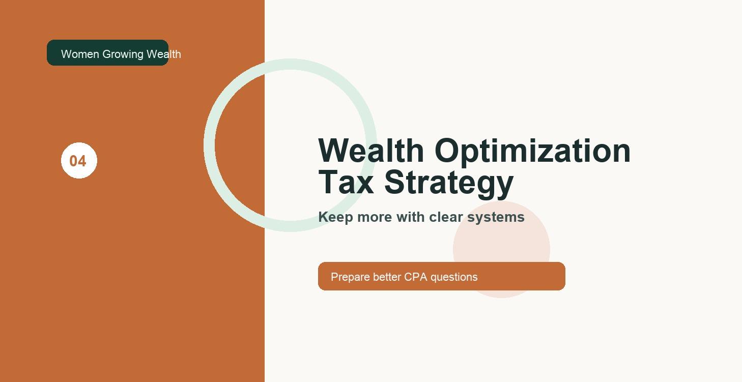 Wealth Optimization