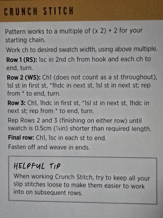 April - Crunch Stitch