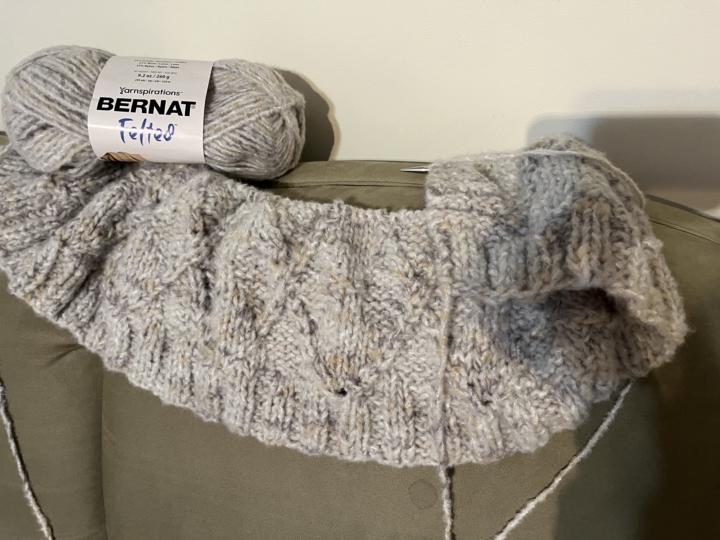 Diamond texture blanket WIP