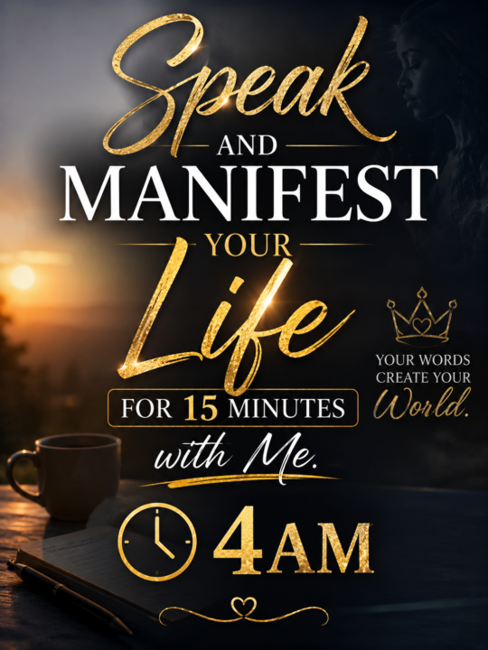 Speak and Manifest Your Life for 15 minutes 