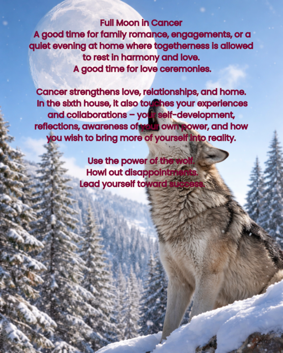Full (Wolf)Moon in Cancer