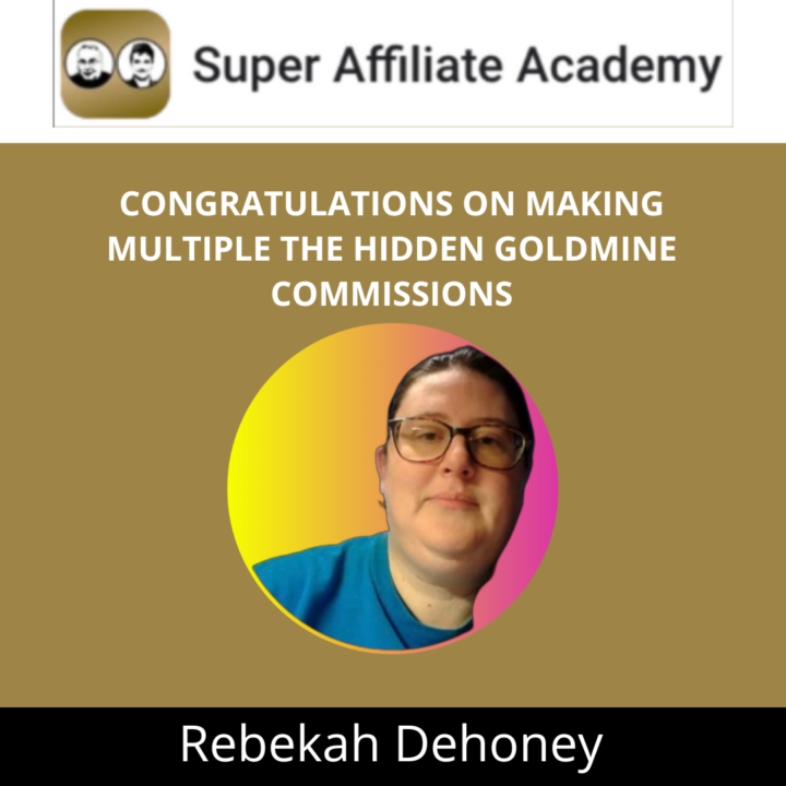 Help Me Congratulate Rebekah On Making Multiple Affiliate Commissions