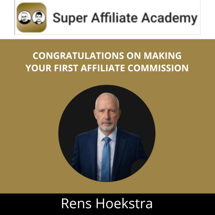 Help Me Congratulate Rens On Making His First Affiliate Sale