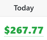 Just $33 Shy of the $300/Day Milestone