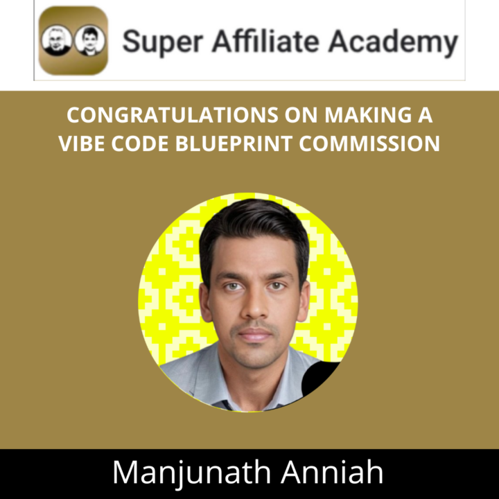 Help Me Congratulate Manjunath On Making His First Affiliate Sale