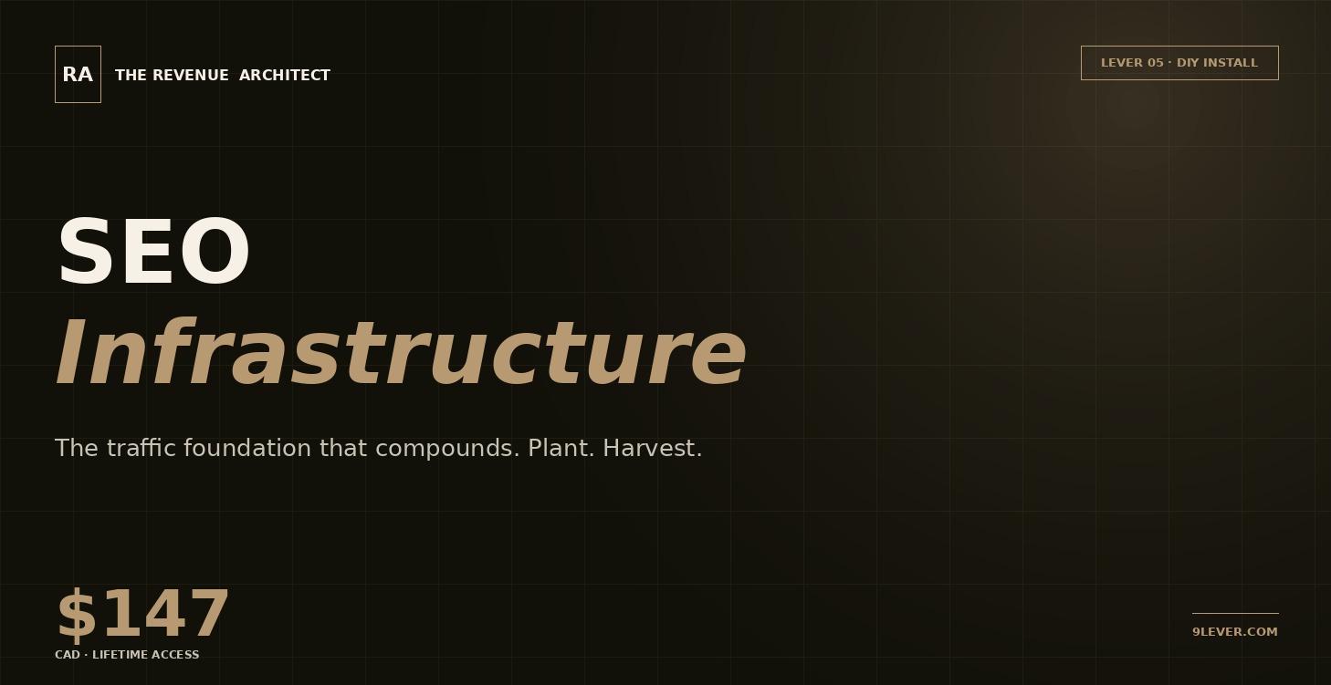 Lever 05 — SEO Infrastructure