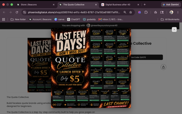 The Quote Collective-Sale only $5
