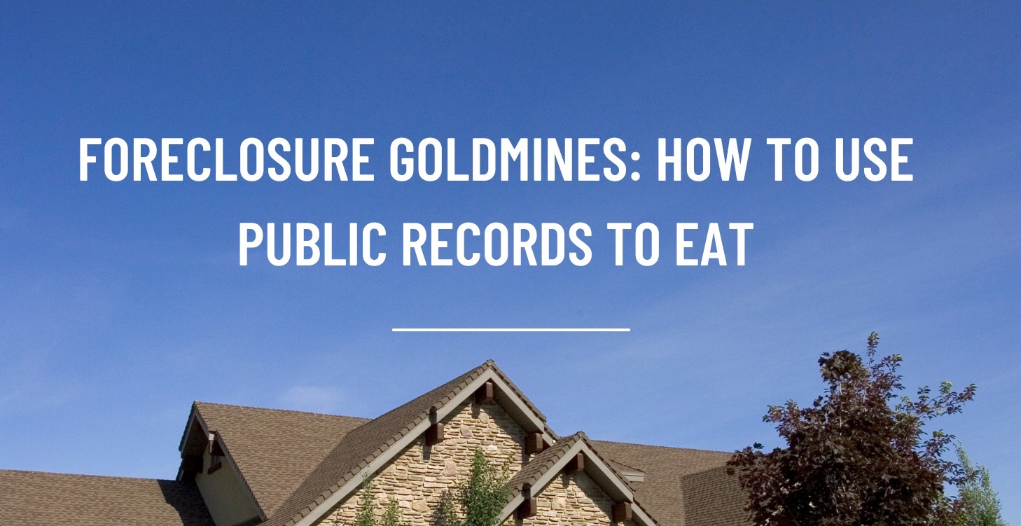 How to Use Public Records to Eat
