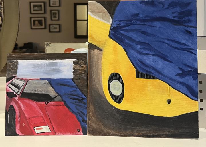 Trying my hand at a few car paintings! 