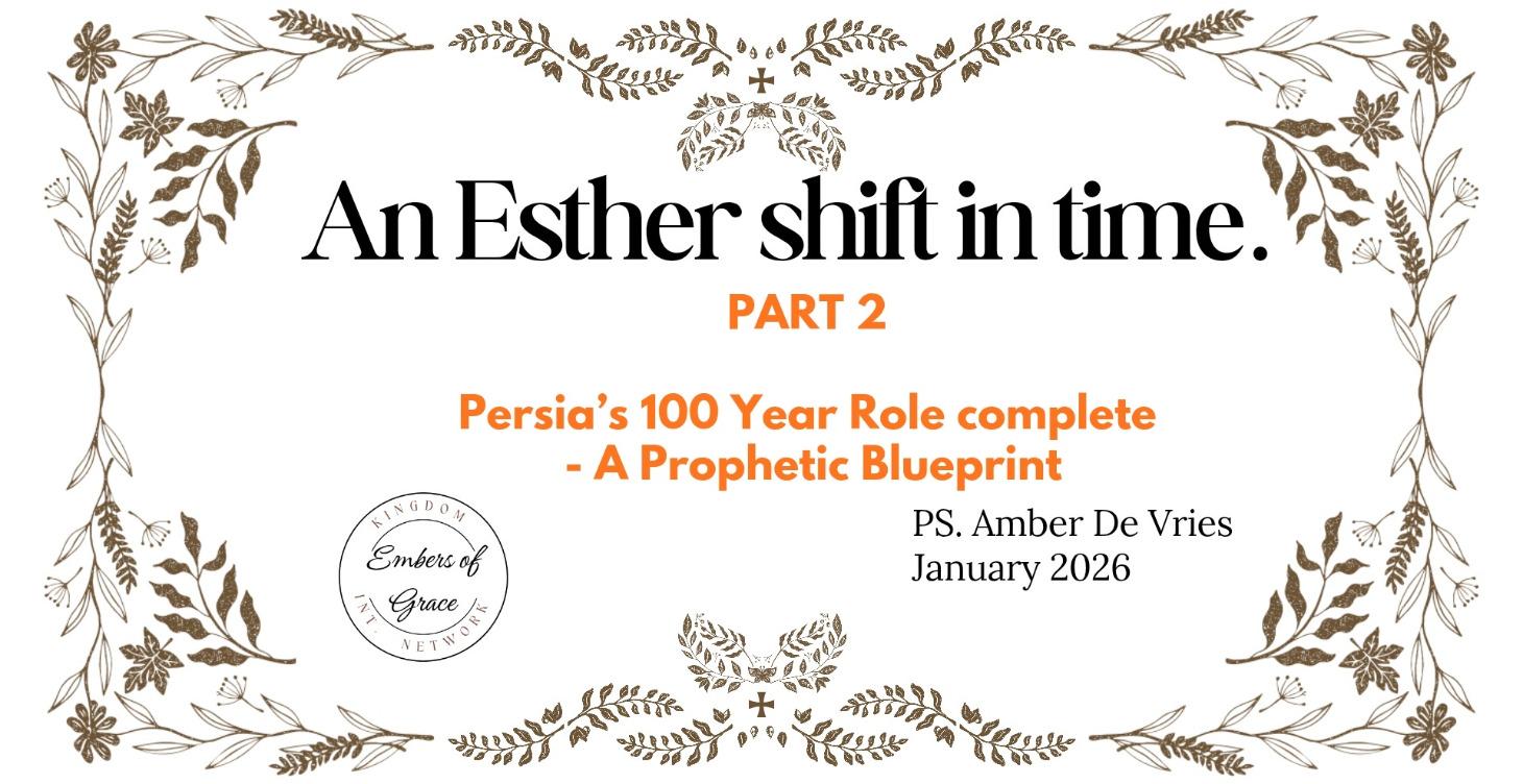 The Esther Shift PART2 january 2026 prophetic word