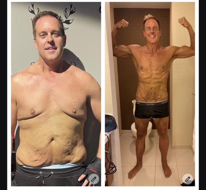 My client lost over 100lbs... 