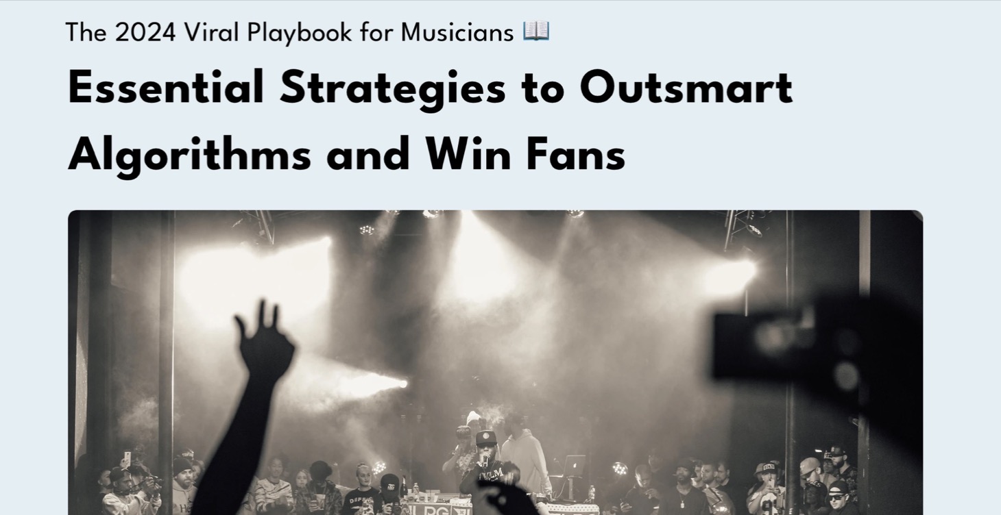 2024 Viral Playbook for Musicians