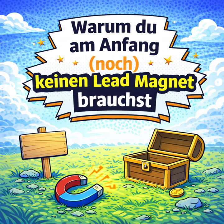 Warum du am Anfang noch keinen Lead Magnet brauchst