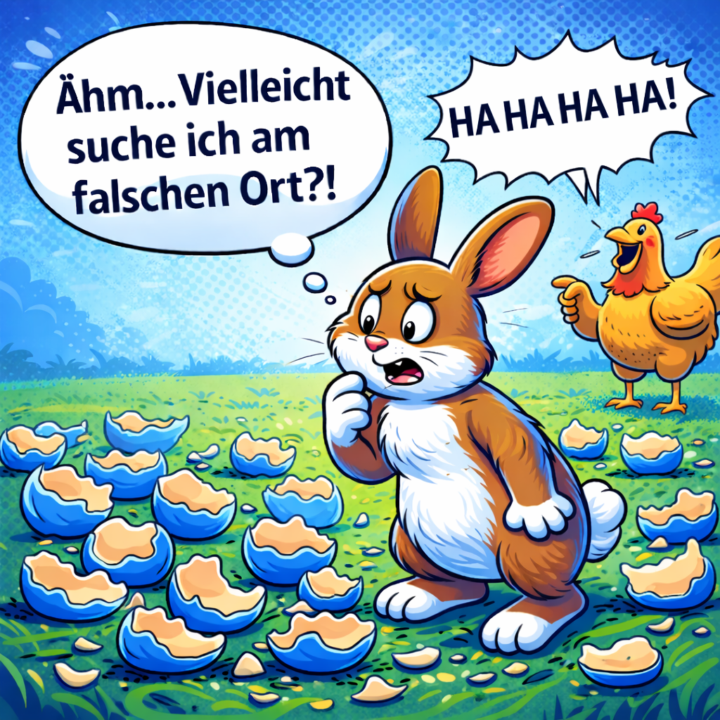 Der Osterhase sucht seine Eier… und hat da wohl was übersehen, warum viele im Online-Business am falschen Punkt starten