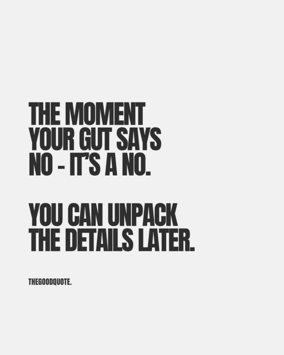GUT INSTINCT..