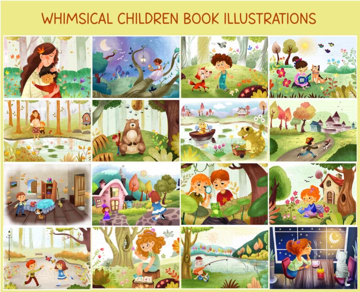 Custom children book illustration