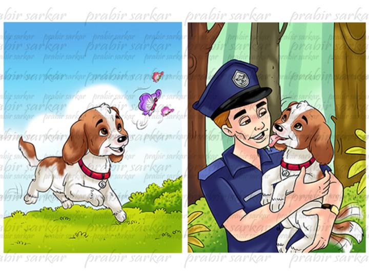 Custom children book illustration
