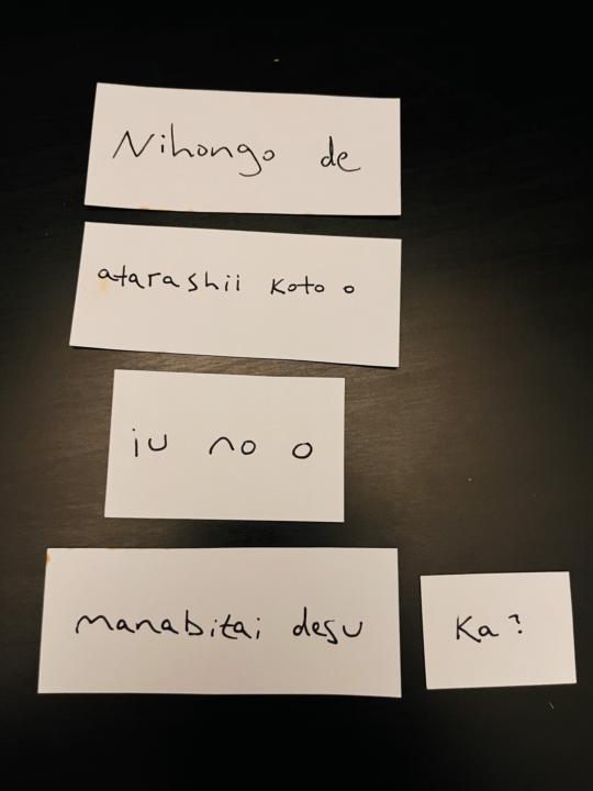 Minimalist Japanese Conversation with Hand-made LinguaBlox