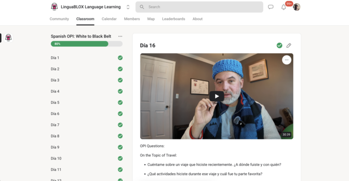 Spanish OPI White Belt to Black Belt - Día 16