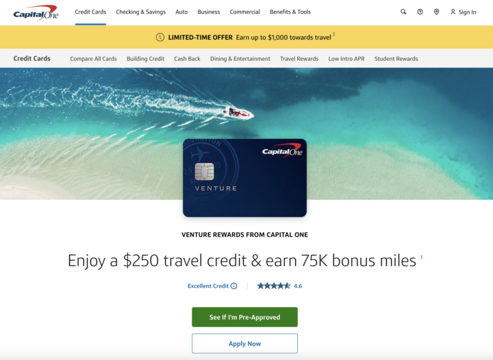 💳 Capital One Venture – Offre bientôt terminée - Partage ton Lien de Parrainage