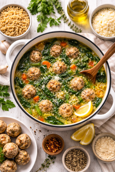 🍲 Healthy Italian Wedding Soup (Comfort Food Without the Crash)