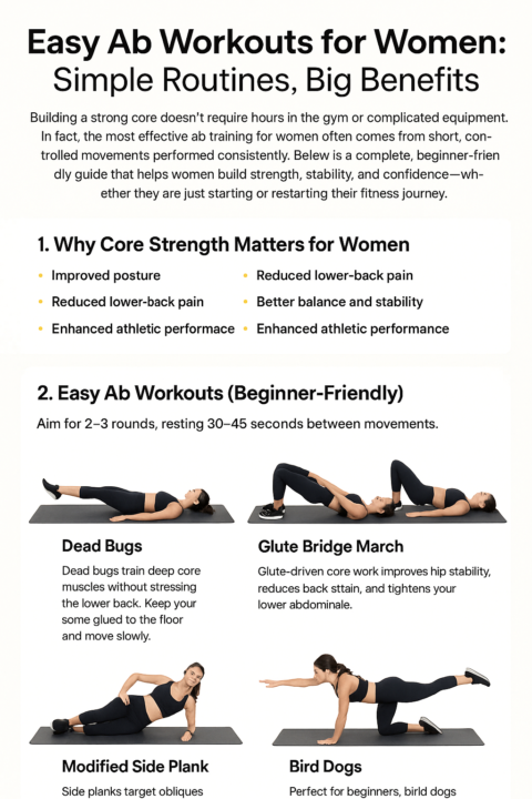 Easy Ab Workouts for Women: Simple Routines, Big Benefits