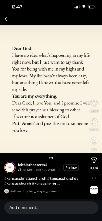 Nice prayer 
