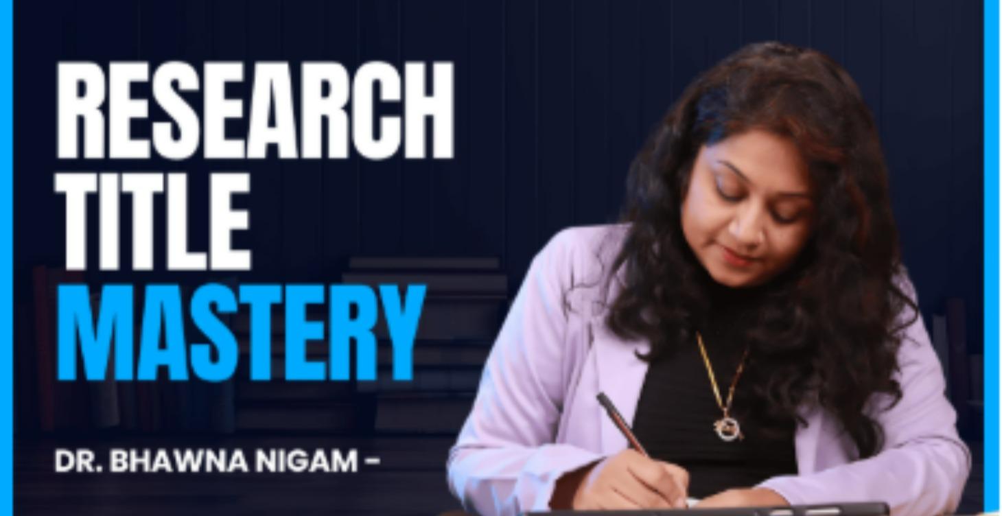 Dissertation Title Mastery course