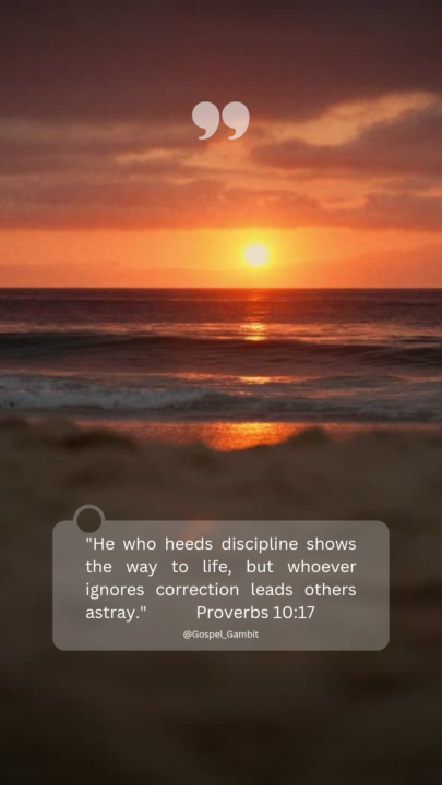12/2 Daily Prayer/Proverbs 10:17