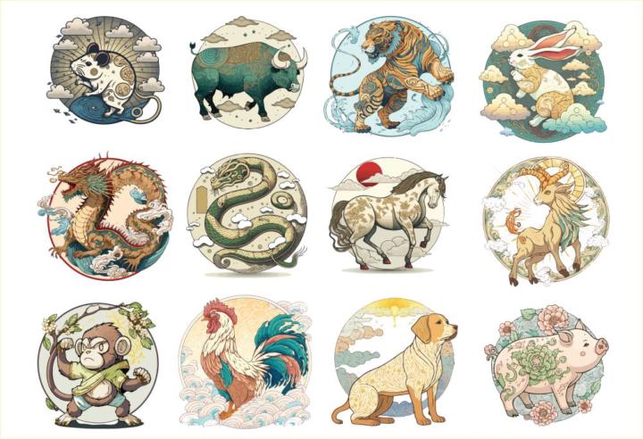 DAY 2- ZODIAC ALCHEMY - Draw Your Chinese Sign 🧧🐒🐇🐯🐉