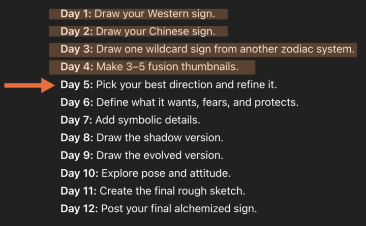 Day 5 - Zodiac Challenge - REFINE 🖋️🖋️🖋️