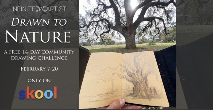 Drawn to Nature Challenge Feb 7-20 🌳☘️💚🪴🍁🌿🤗