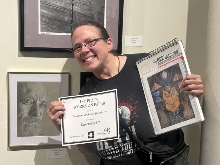 I WON MY FIRST EVER AWARD FOR MY ART, and that is in capitals on purpose 