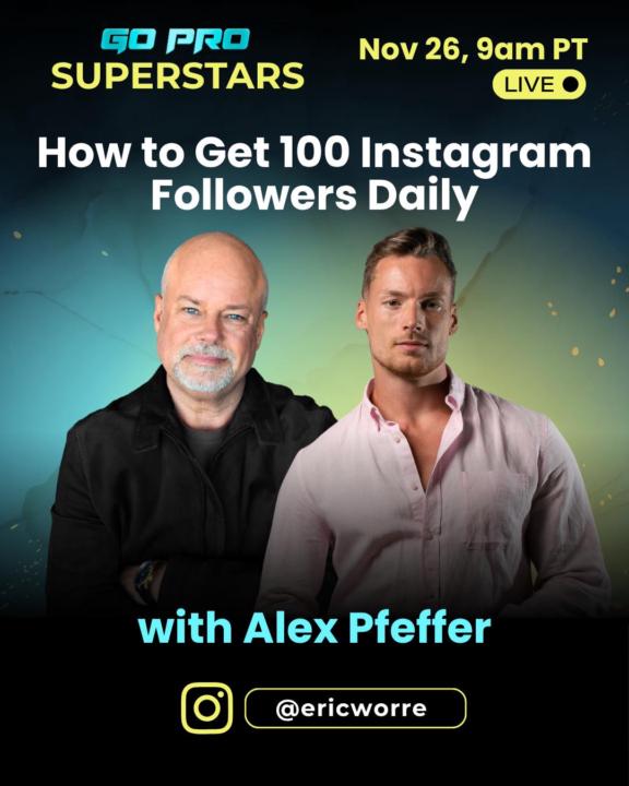 Instagram live with Eric Worre