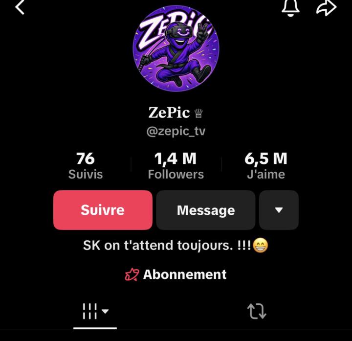 Compte TikTok à vendre 