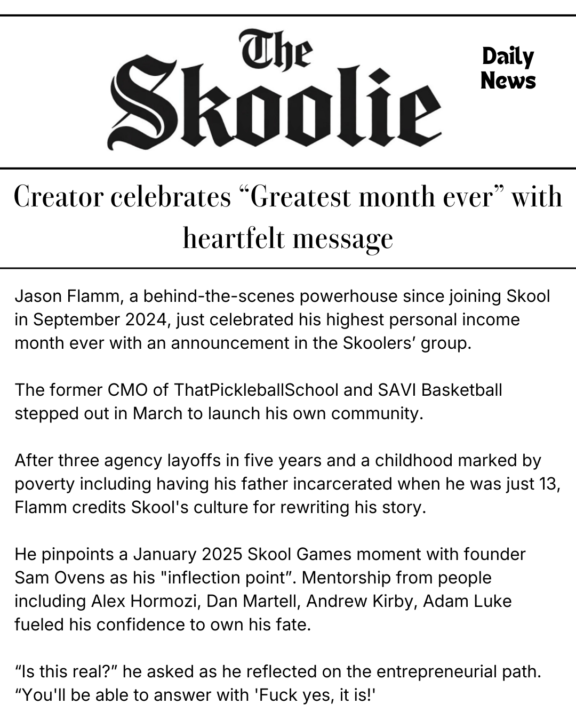 Creator celebrates “Greatest month ever” with heartfelt message