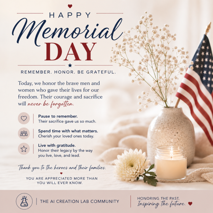 It's Memorial Day