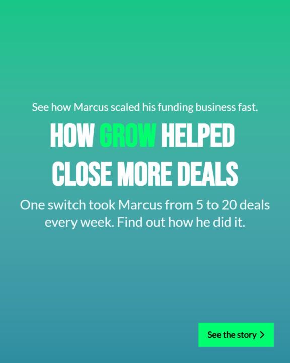 🚀 This funding company went from 5 deals/week to 20 deals/week in 90 days using Grow CRM.