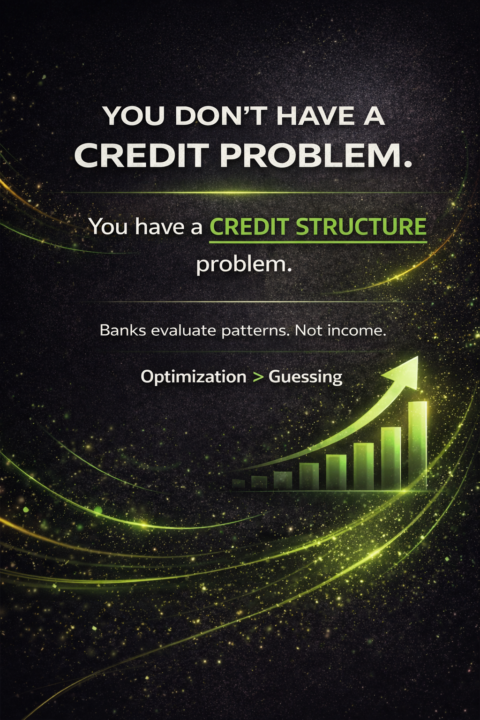 YOU DON’T HAVE A CREDIT PROBLEM.