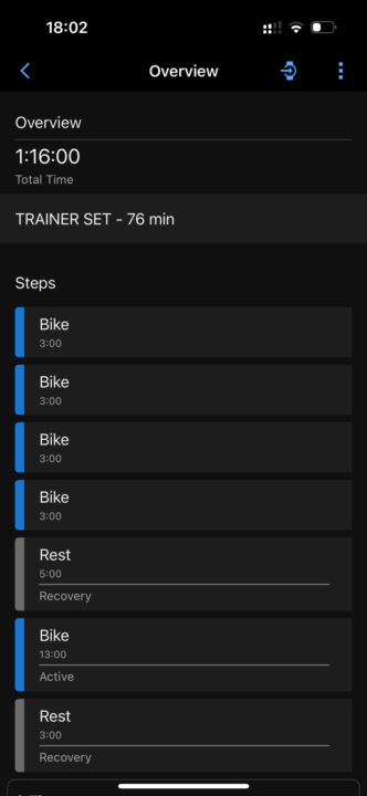 Garmin power targets