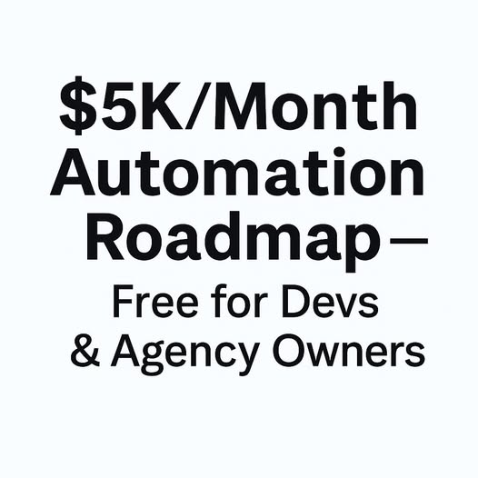 $5k/ Month Earning with Ai Automation Roadmap