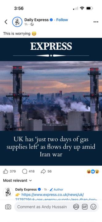 Gas supplies in the uk- fear mongering? 
