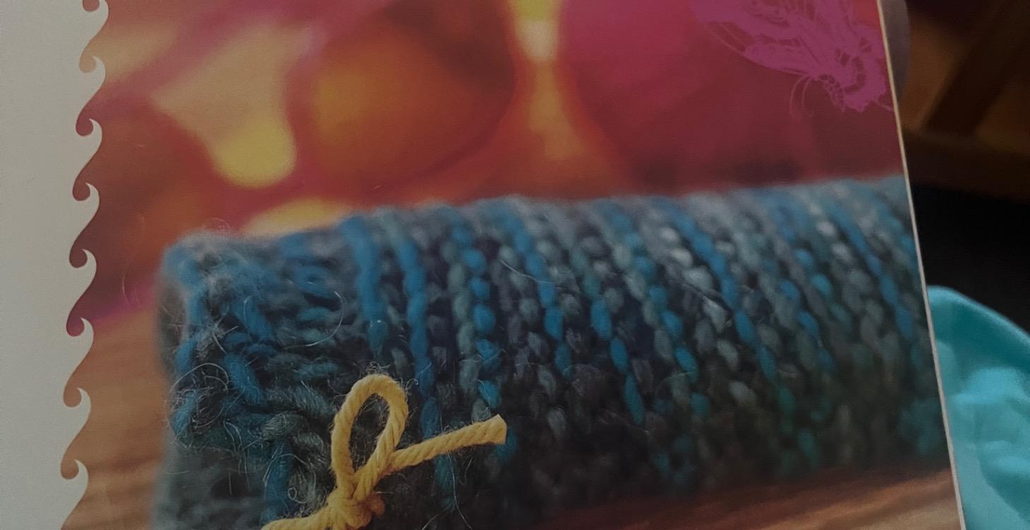 Knitted sunglass case