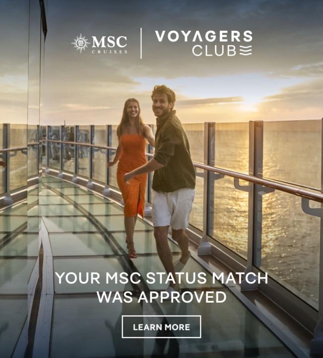 Status Match with MSC Approved!!