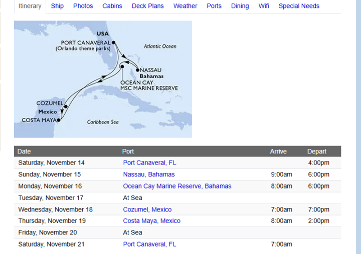 I've booked my trial MSC cruise!