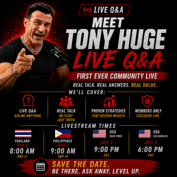 🚨 Meet Tony Huge LIVE – First Ever Community Q&A