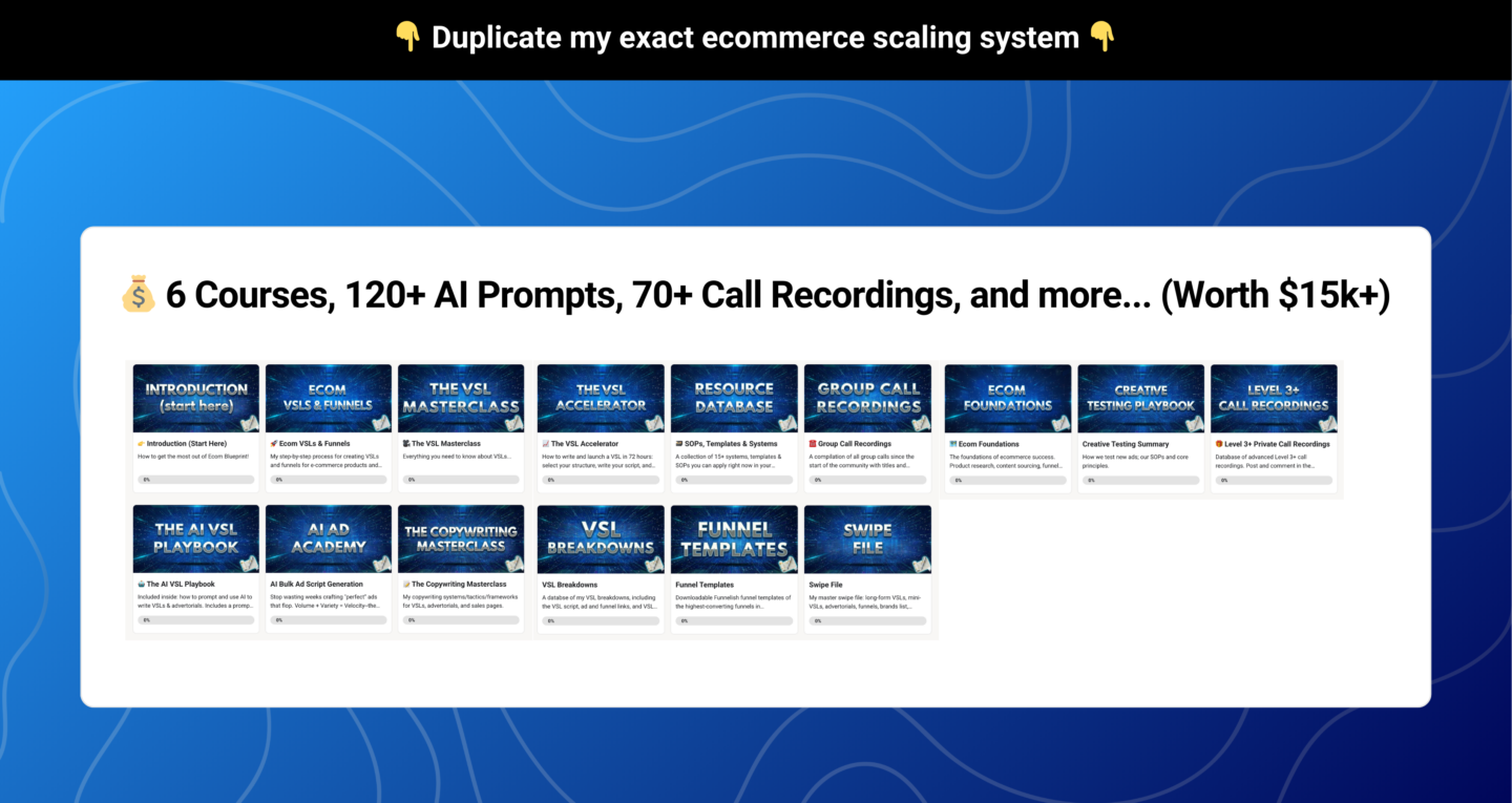 Ecom Blueprint
